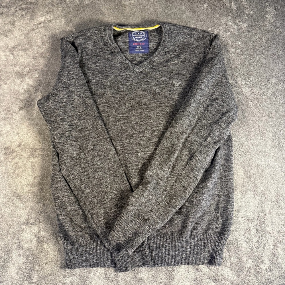 American Eagle Men's Gray Sweater M